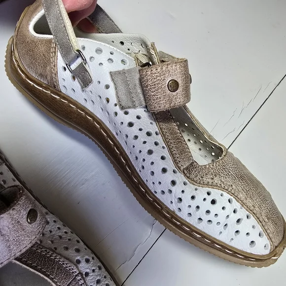 RIEKER Women's Celia Stone Beige Antistress Shoes Excellent condition Size 37 - Picture 5 of 12
